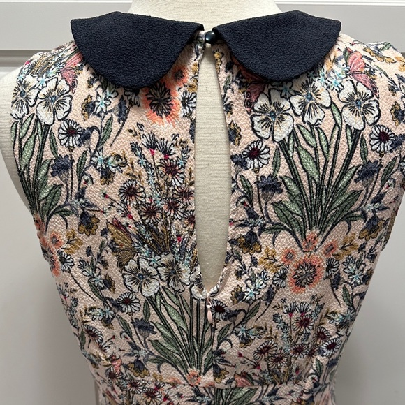 LC Lauren Conrad Floral Dress with Navy Collar - Picture 4 of 11